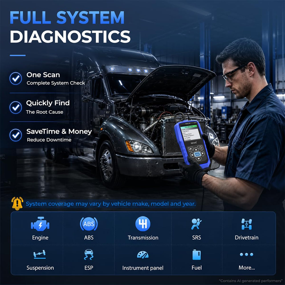 NEXAS NL102 screen displaying live engine data to monitor performance in real time
