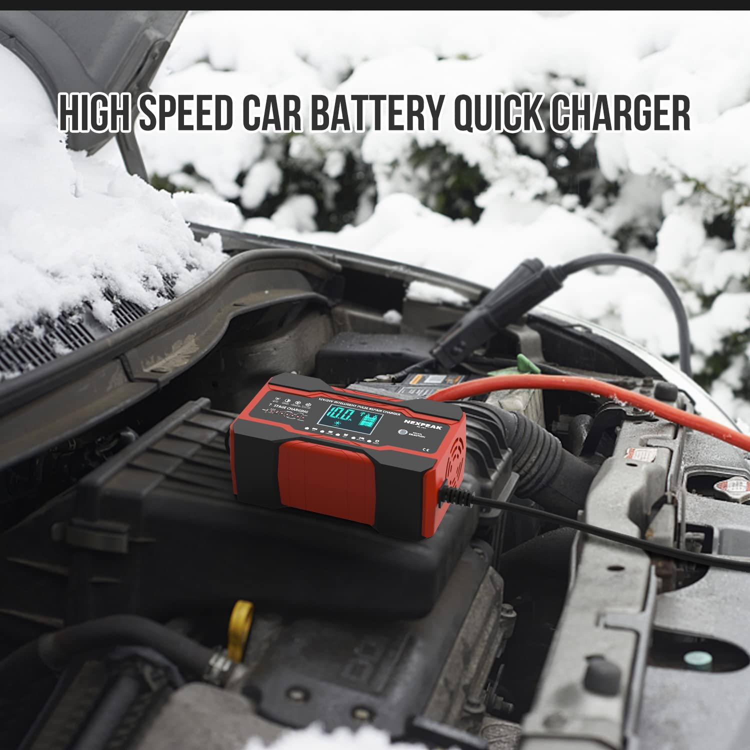 NEXPEAK on boat battery demonstrating marine maintenance benefit
