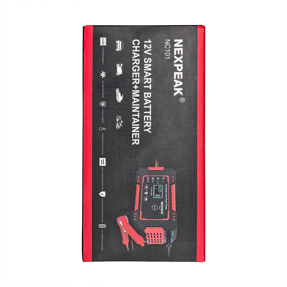 NEXPEAK in garage setting maintaining stored vehicle battery reliably