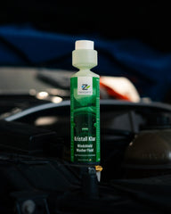 nextzett being poured into car washer reservoir showing correct mixing and convenience benefit