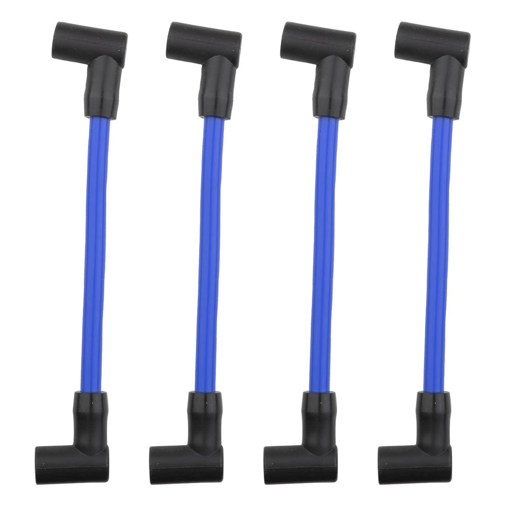 NFSpeeding front view of four 6 inch marine spark plug wires showing complete kit benefit
