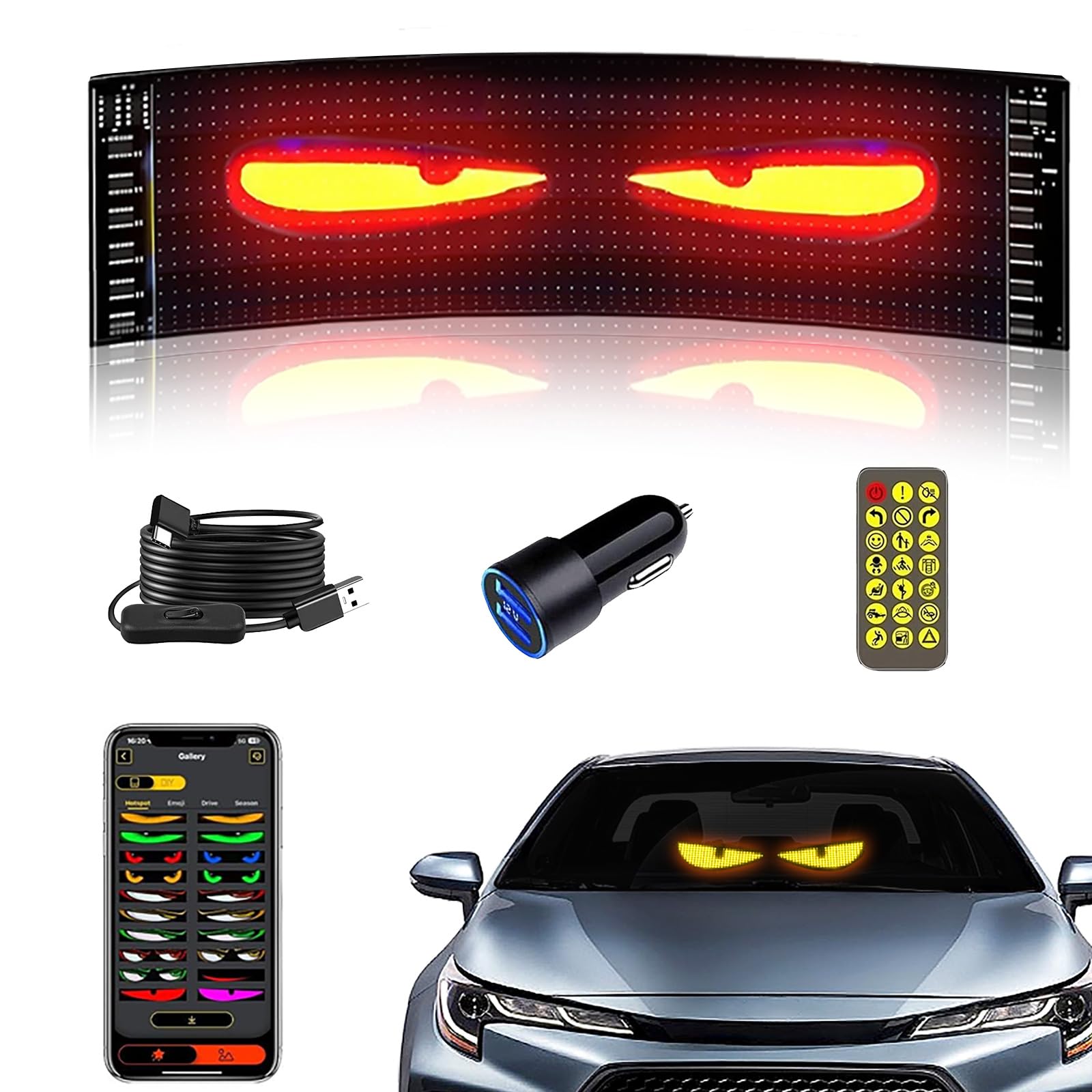 Nfutreon front panel view showing clear LED message and bright display benefit