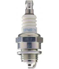 NGK BPMR7A electrode close-up highlighting ceramic insulator and precise electrode for consistent spark performance