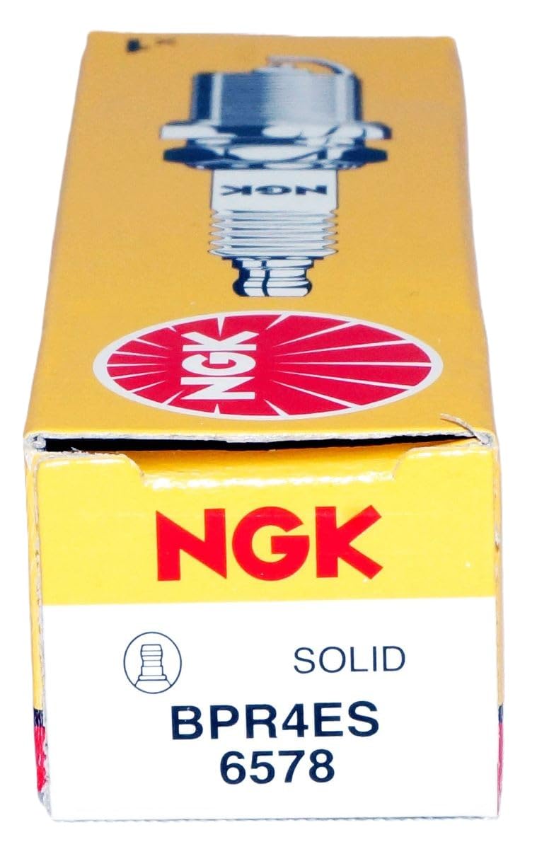NGK single BPR4ES spark plug close-up highlighting clean construction and fitment