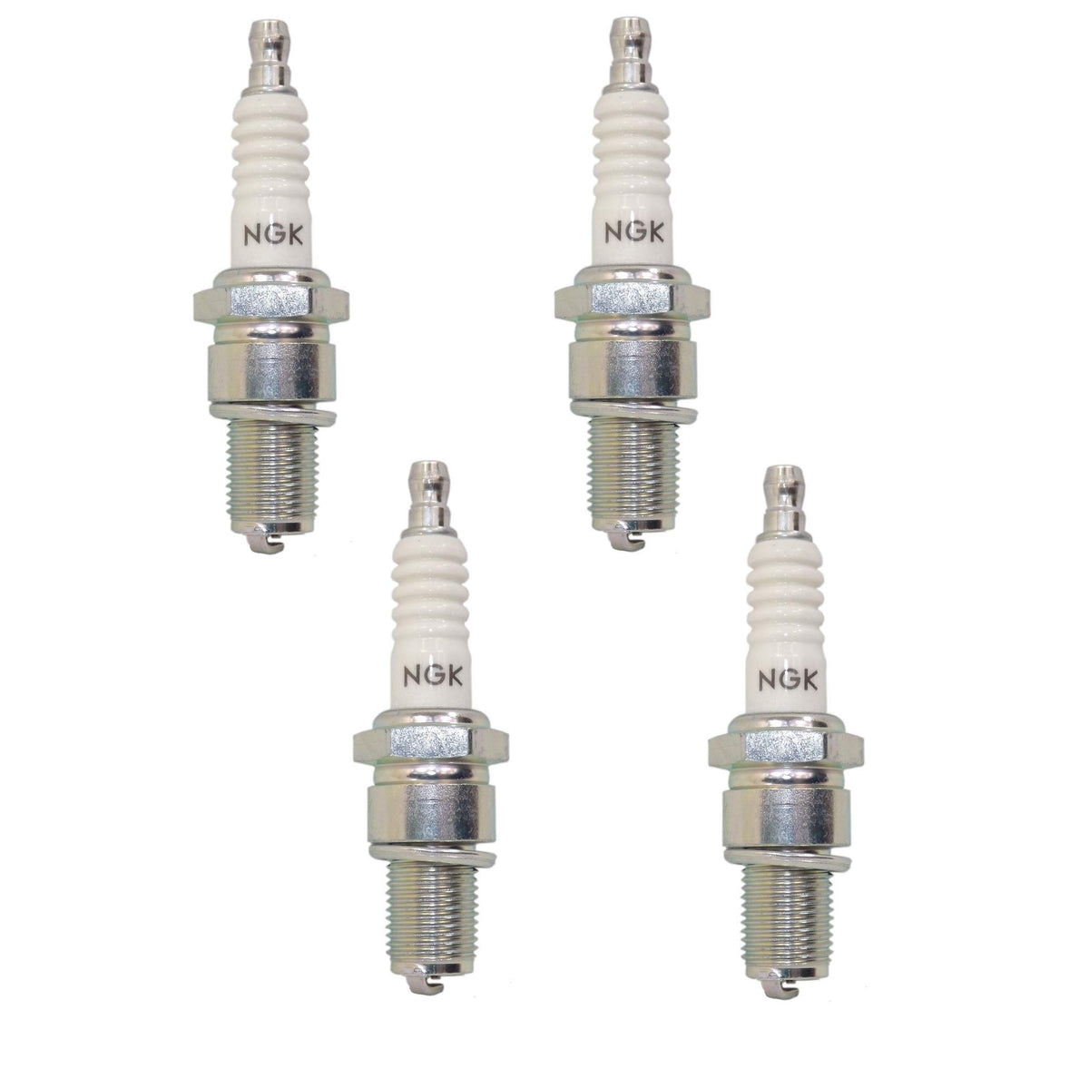 NGK front packaging view showing four BPR5ES plugs, dependable ignition replacement