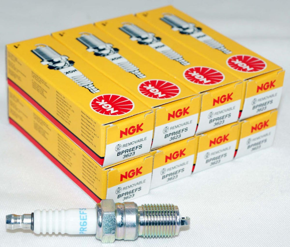 NGK BPR6EFS front packaging showing genuine eight-pack and brand trust