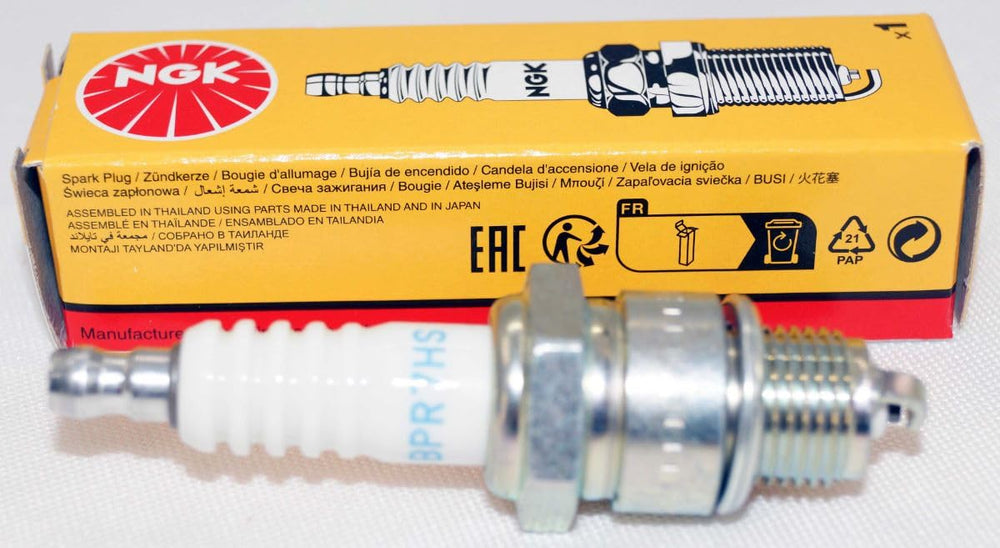 NGK BPR7HS single plug close-up highlighting construction and reliable fit