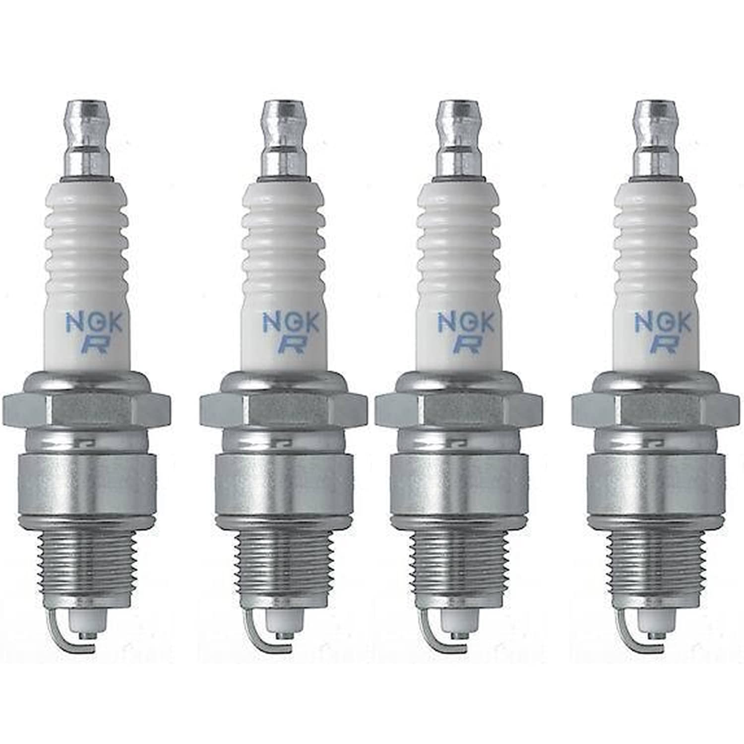 NGK BPZ8HN10 4495 front packaging showing four genuine V-Power spark plugs and clear labeling for correct fit
