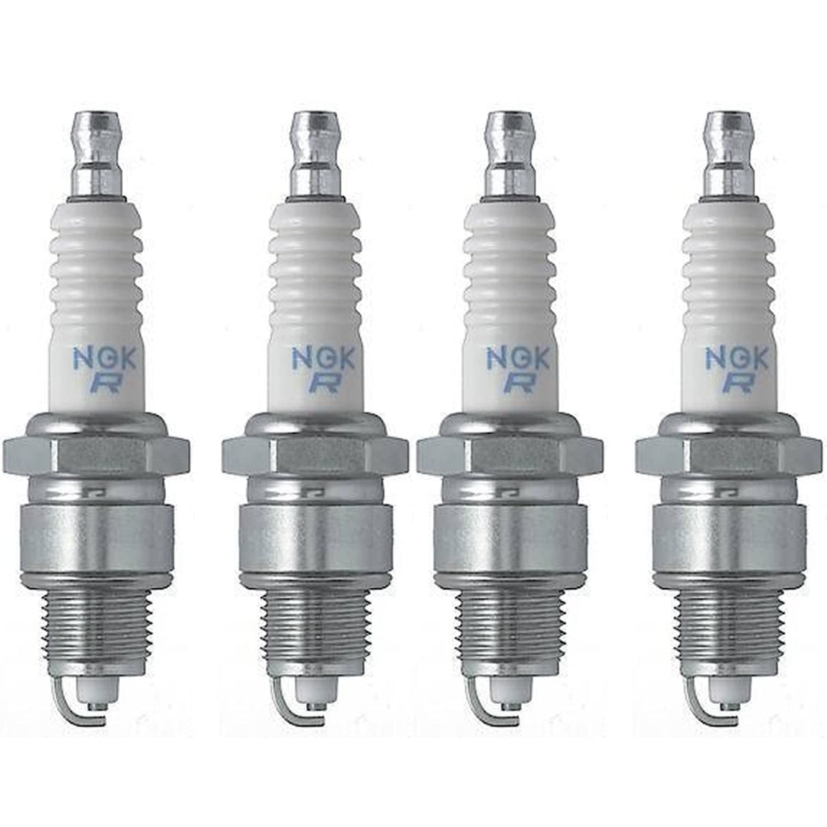 NGK BPZ8HN10 4495 front packaging showing four genuine V-Power spark plugs and clear labeling for correct fit