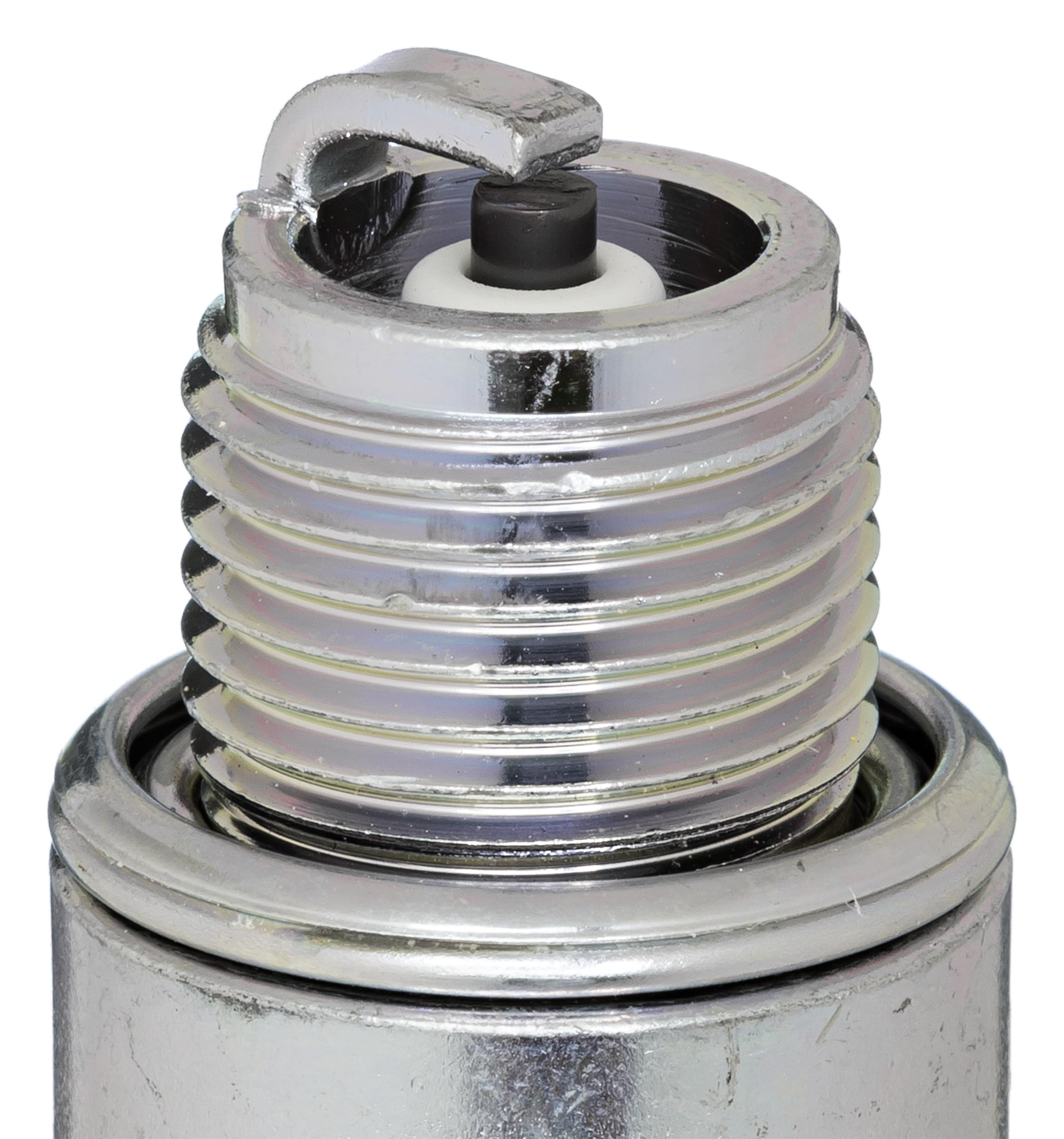 NGK BR7HS10 electrode close-up highlighting precise tip and construction for consistent spark performance