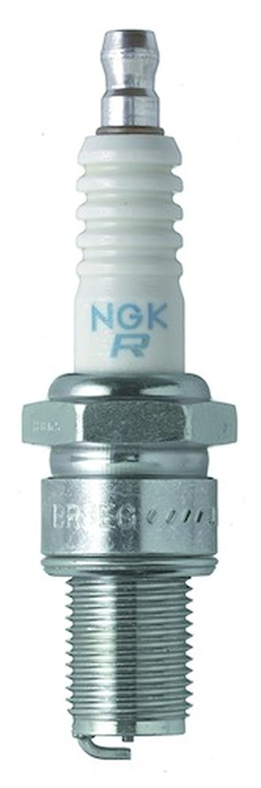 NGK BR8EG front packaging showing four genuine plugs and benefit of reliable fit