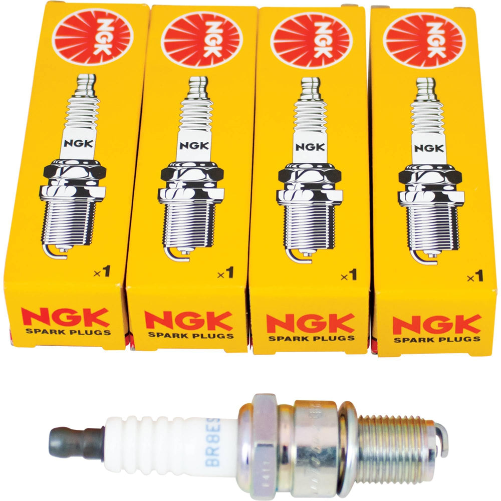 NGK BR8ES solid front packaging showing part and labeling benefit clear identification