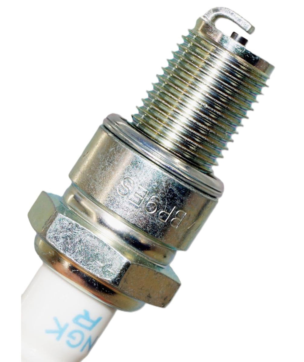 NGK BR9ES four-pack arranged to show quantity and ready replacement