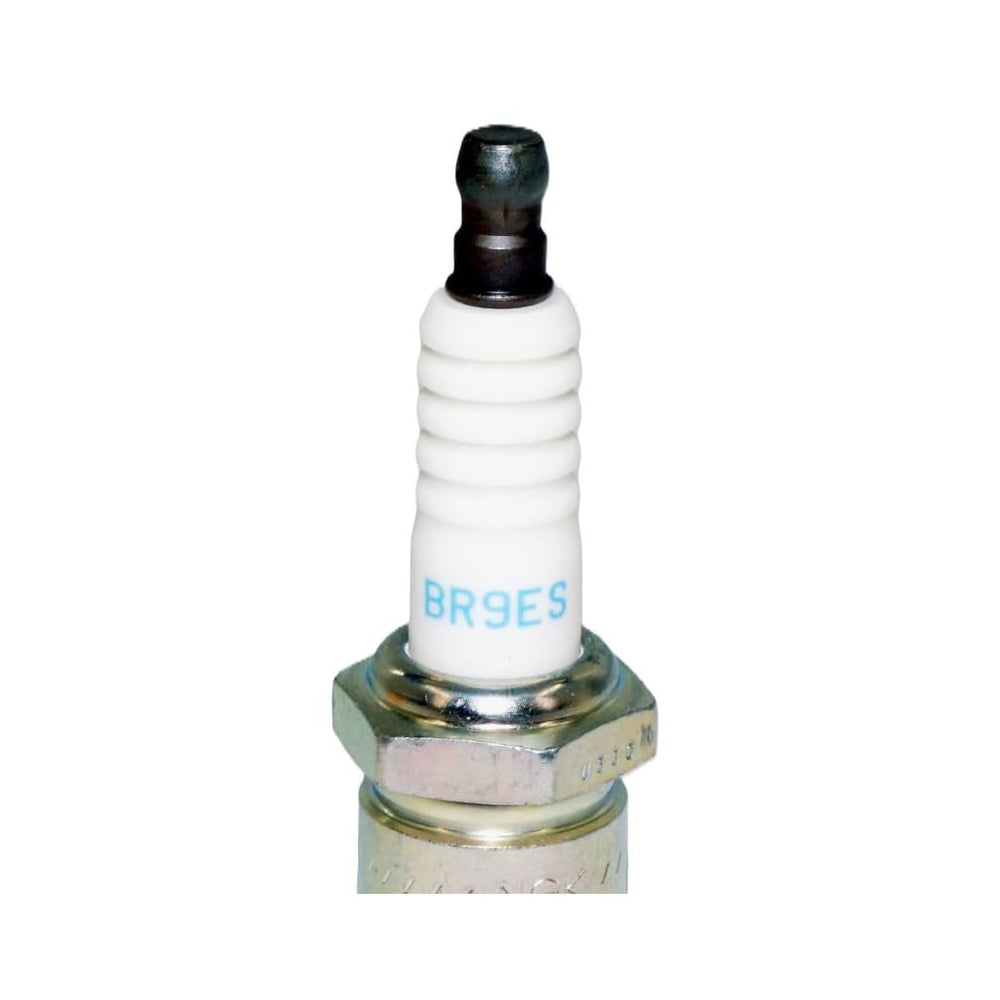 NGK BR9ES installed in spark plug well showing reliable ignition fitment