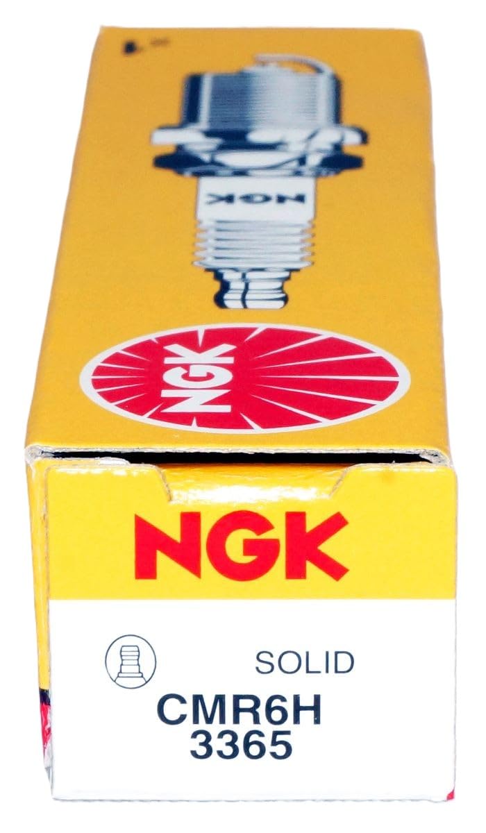 NGK CMR6H during installation with wrench demonstrating proper fit