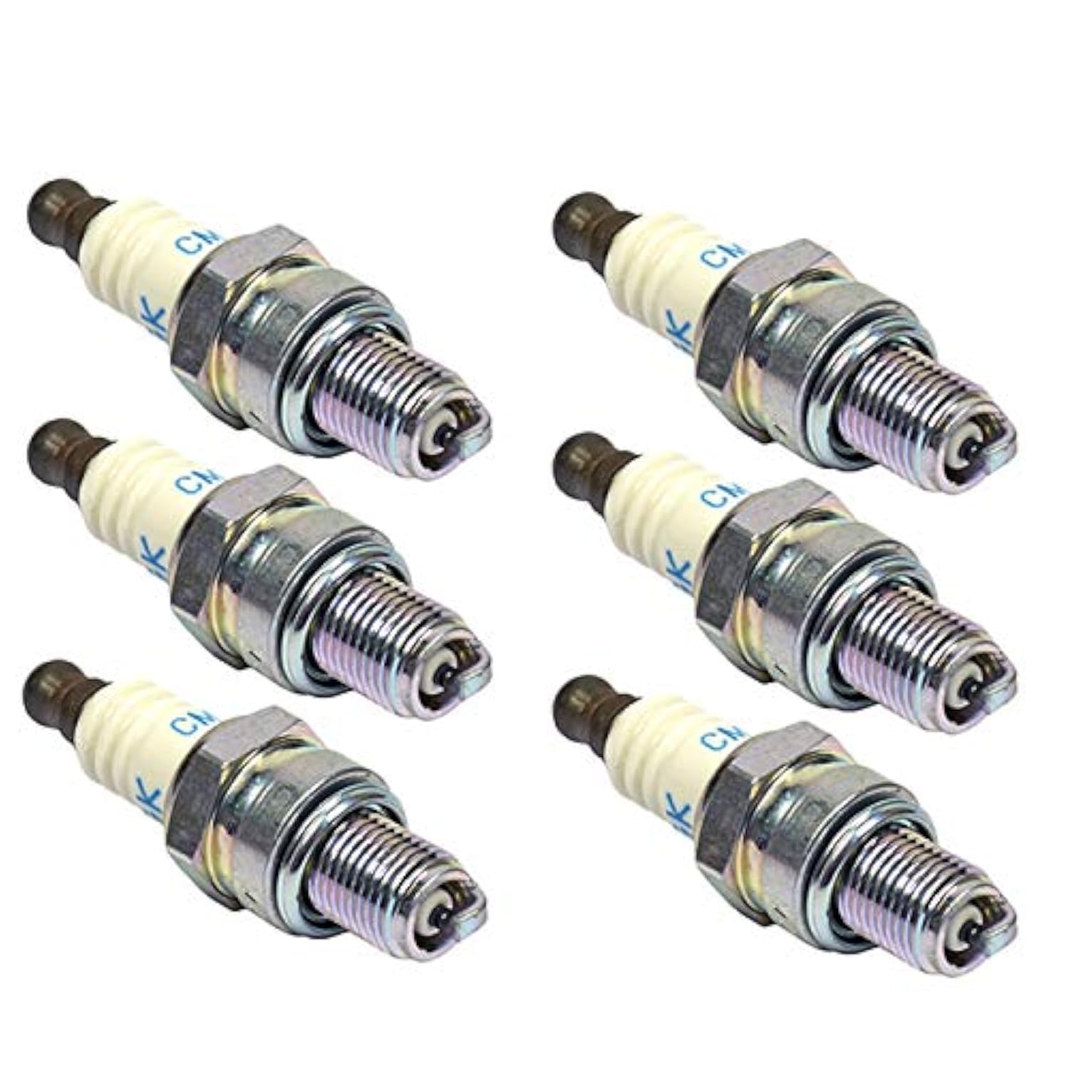 NGK six-pack front packaging showing part number CMR7H-6PK and fitment details for quick identification