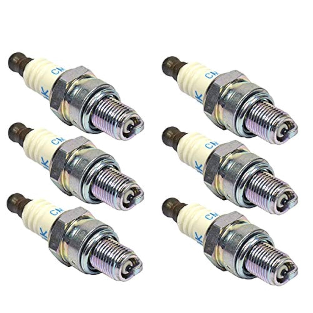 NGK six-pack front packaging showing part number CMR7H-6PK and fitment details for quick identification