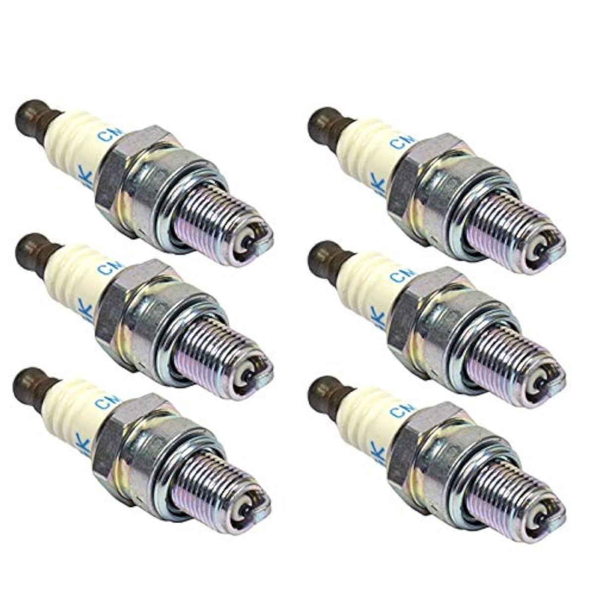 NGK six-pack front packaging showing part number CMR7H-6PK and fitment details for quick identification
