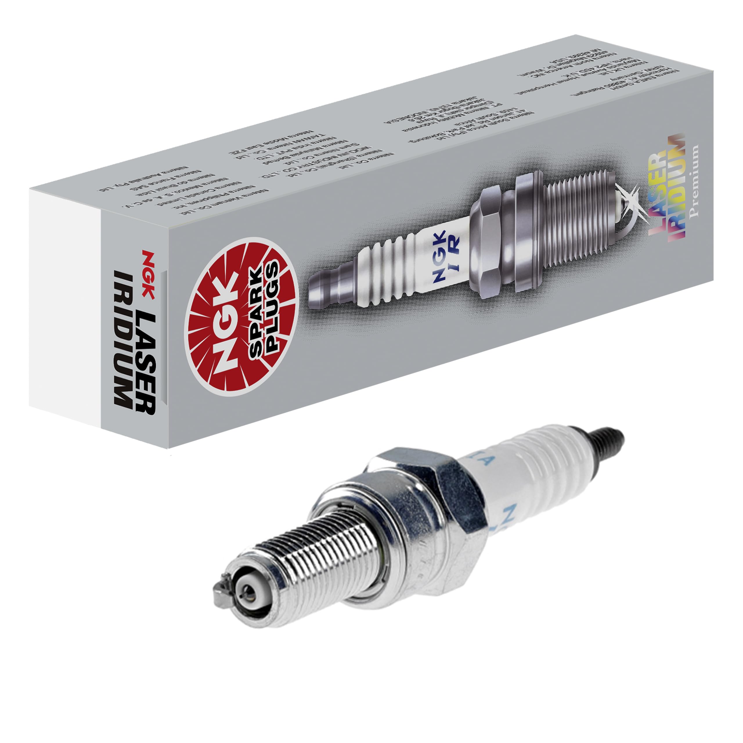 NGK CR9EIA9 front packaging showing four spark plugs and clear product labeling for easy identification