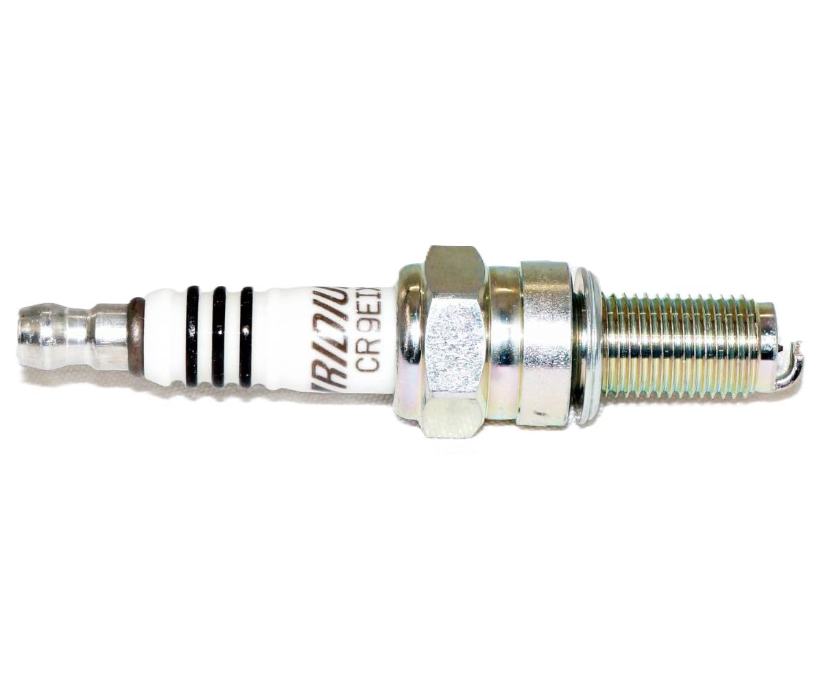 NGK CR9EIX electrode detail emphasizing precise spark concentration