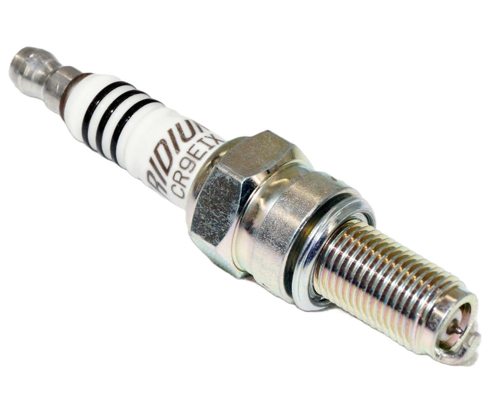 NGK CR9EIX installed in engine demonstrating reliable ignition performance