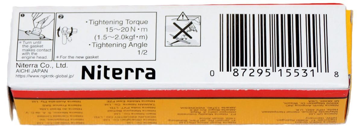 NGK yellow box branding of DPR6EA-9 indicating authentic OEM-quality