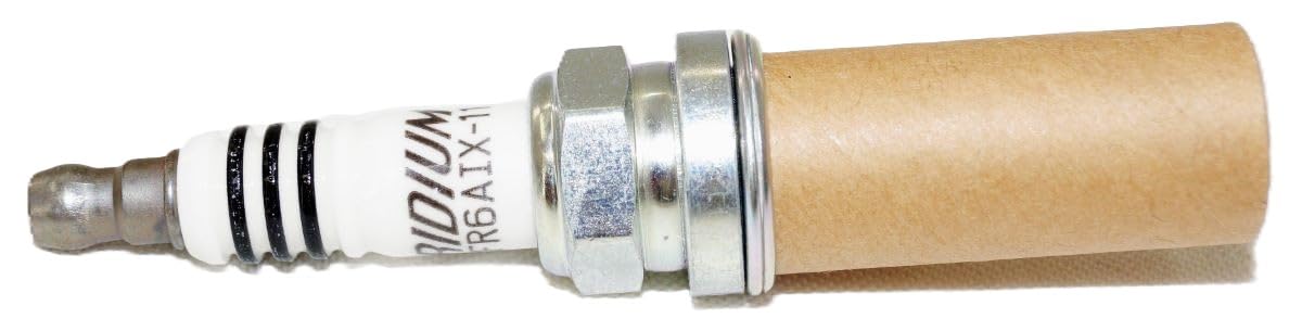NGK electrode gap measurement showing precise gap for stable combustion performance