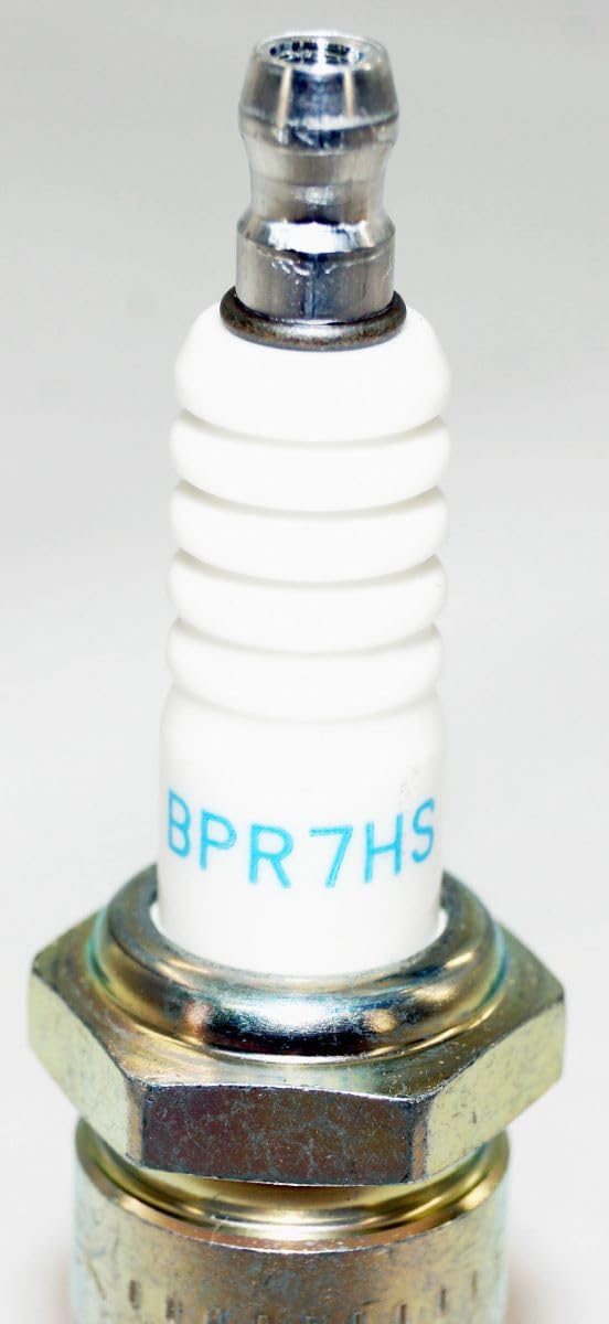 NGK four plugs lined up showing complete 4-pack for multi-cylinder service