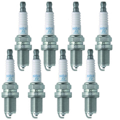 NGK FR5 front packaging showing eight plugs and part number for correct replacement