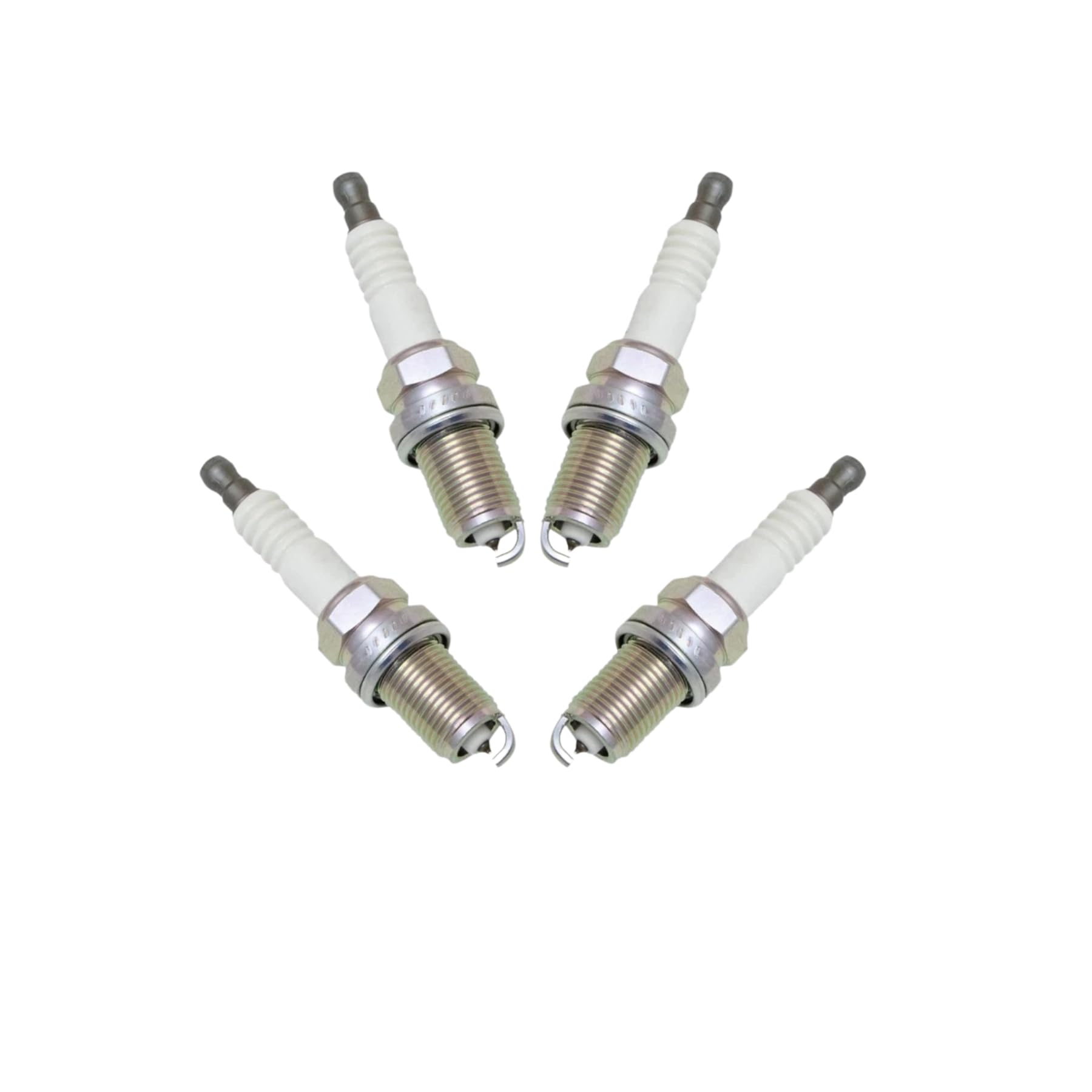 NGK close-up of laser-welded platinum electrodes highlighting durability benefit