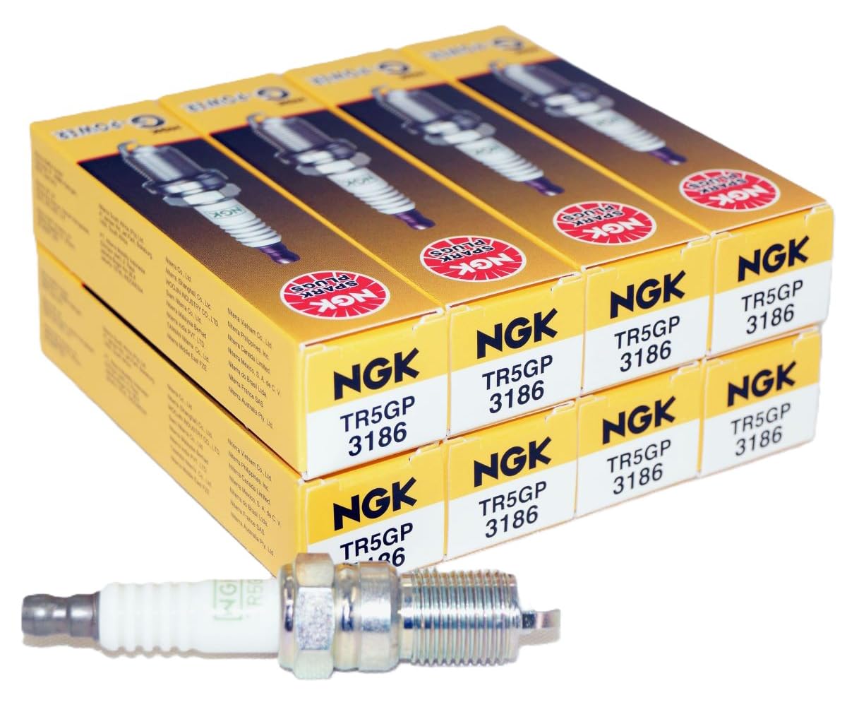 NGK G‑Power Platinum front packaging showing eight plugs and brand for easy identification