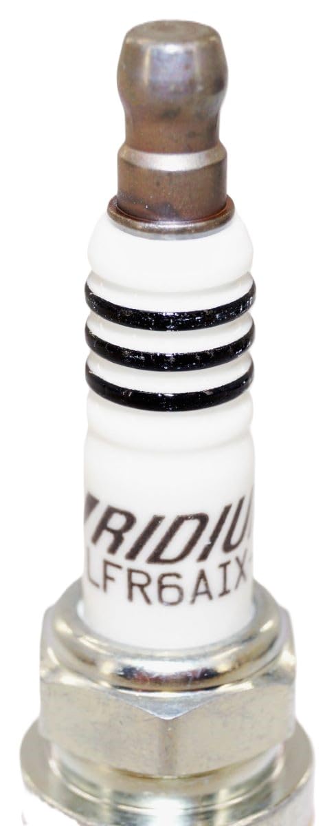 NGK iridium center electrode closeup highlighting durability and consistent spark