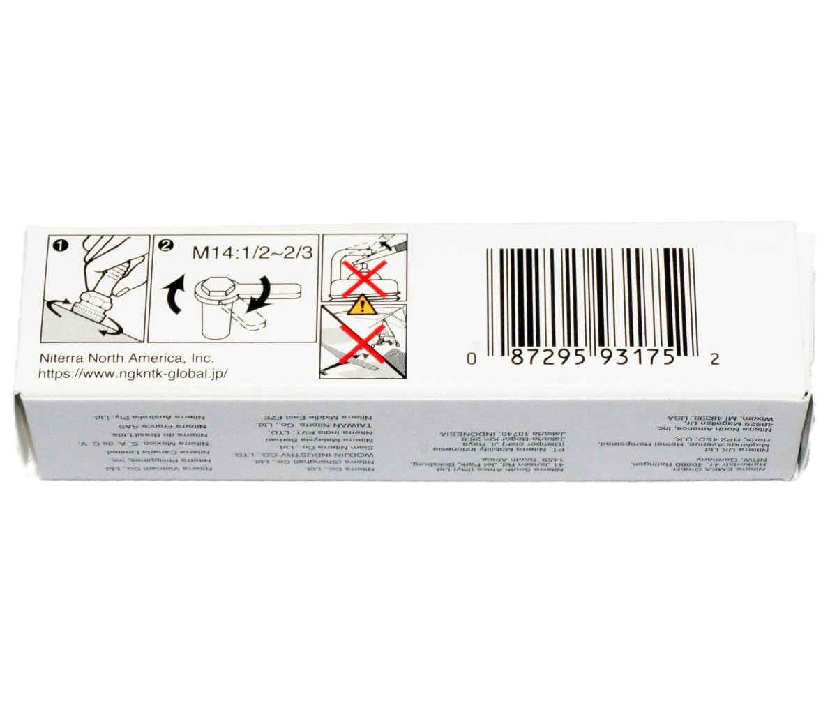 NGK four-pack laid out showing full set replacement convenience