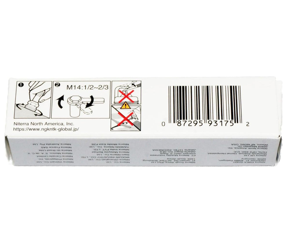 NGK four-pack laid out showing full set replacement convenience