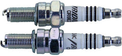 NGK iridium spark plug front packaging showing brand and durable iridium electrode benefit