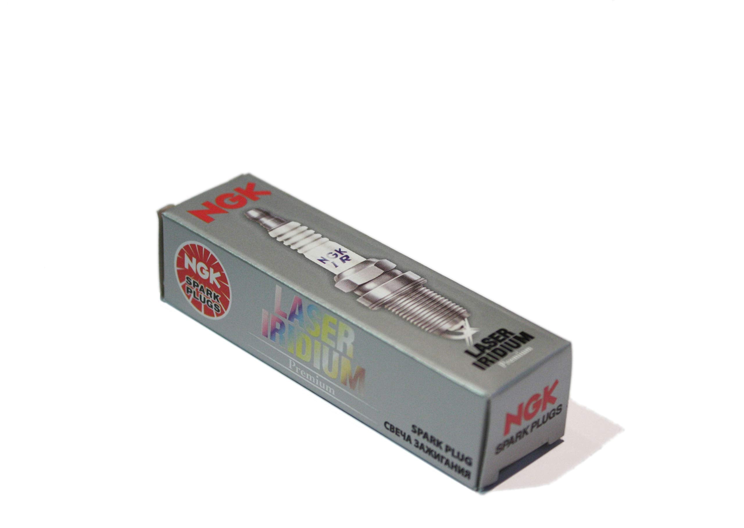 NGK close-up of iridium electrode highlighting precision tip for long life