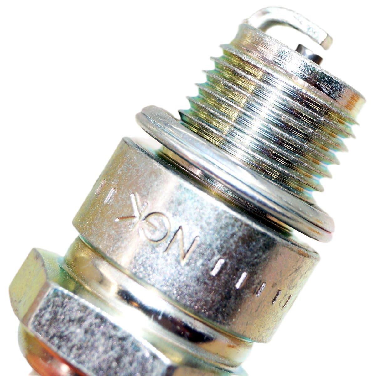 NGK plug threads and triple gasket view emphasizing seal integrity and leak prevention