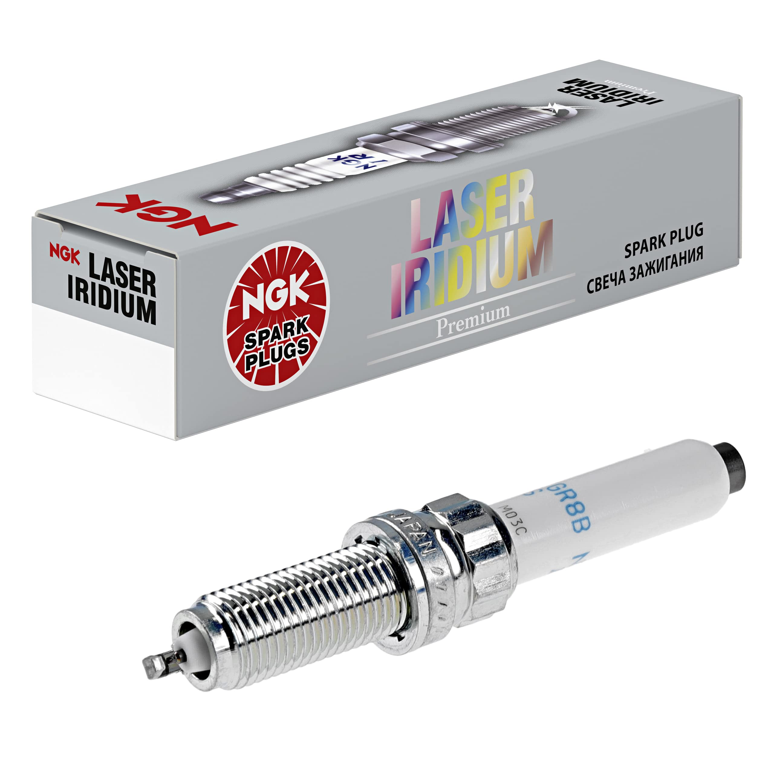 NGK front packaging showing SILZKGR8B8S PK 4 and clear branding for quick identification