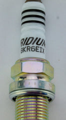 NGK close-up of iridium electrode highlighting precise spark focus