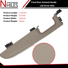 NHILES armrest next to ruler showing size and scale benefit