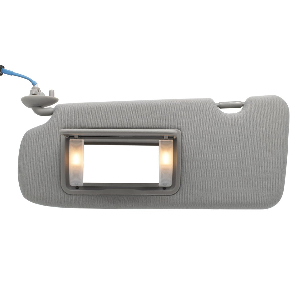 NHILES left sun visor front view showing shape and gray finish for a clean interior
