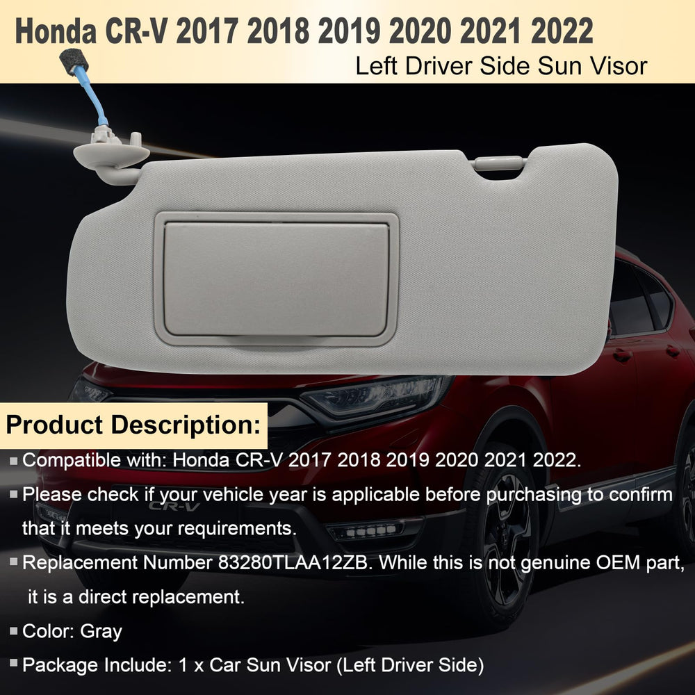 NHILES left visor rear view highlighting mounting points for simple installation