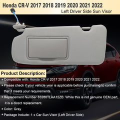 NHILES left visor rear view highlighting mounting points for simple installation