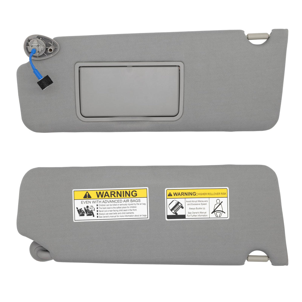NHILES visor installed in vehicle driver side demonstrating correct alignment