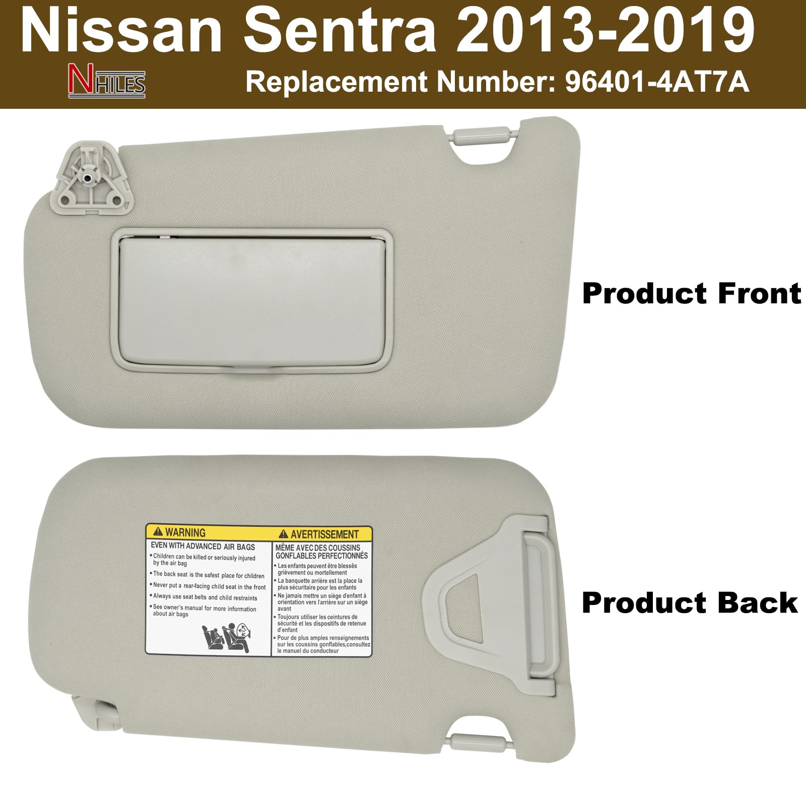 NHILES visor in package showing included single left-side unit benefits