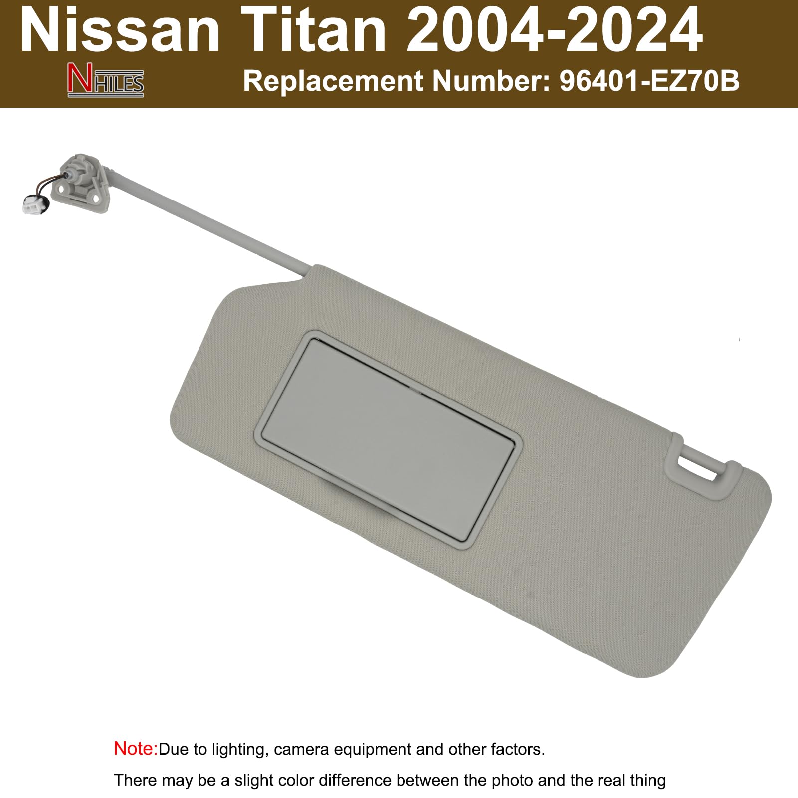 NHILES visor packaging and label showing replacement number and purchase clarity