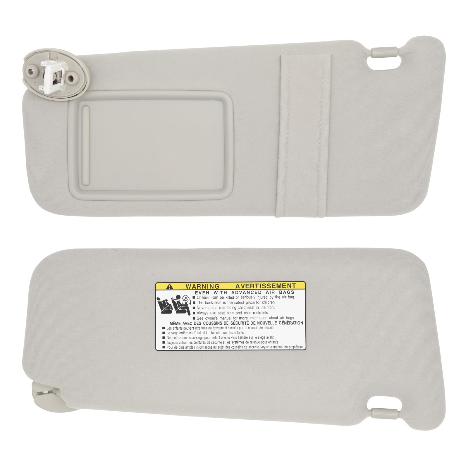 NHILES visor mounting bracket detail illustrating secure attachment points