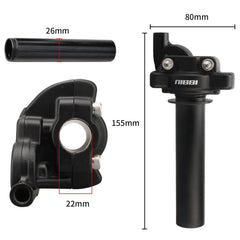 nibbi throttle grip close-up texture for improved non-slip control