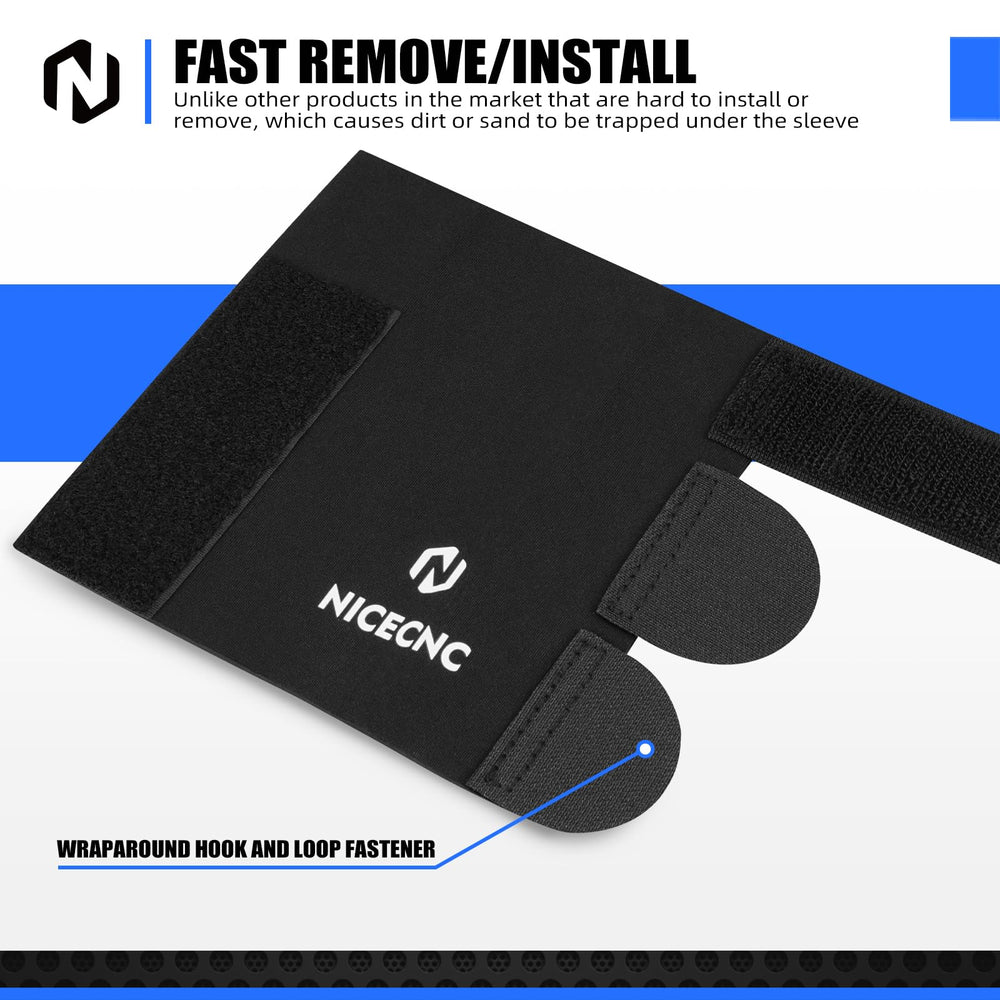 NICECNC strap detail showing triple fast straps for secure anti-slip fit