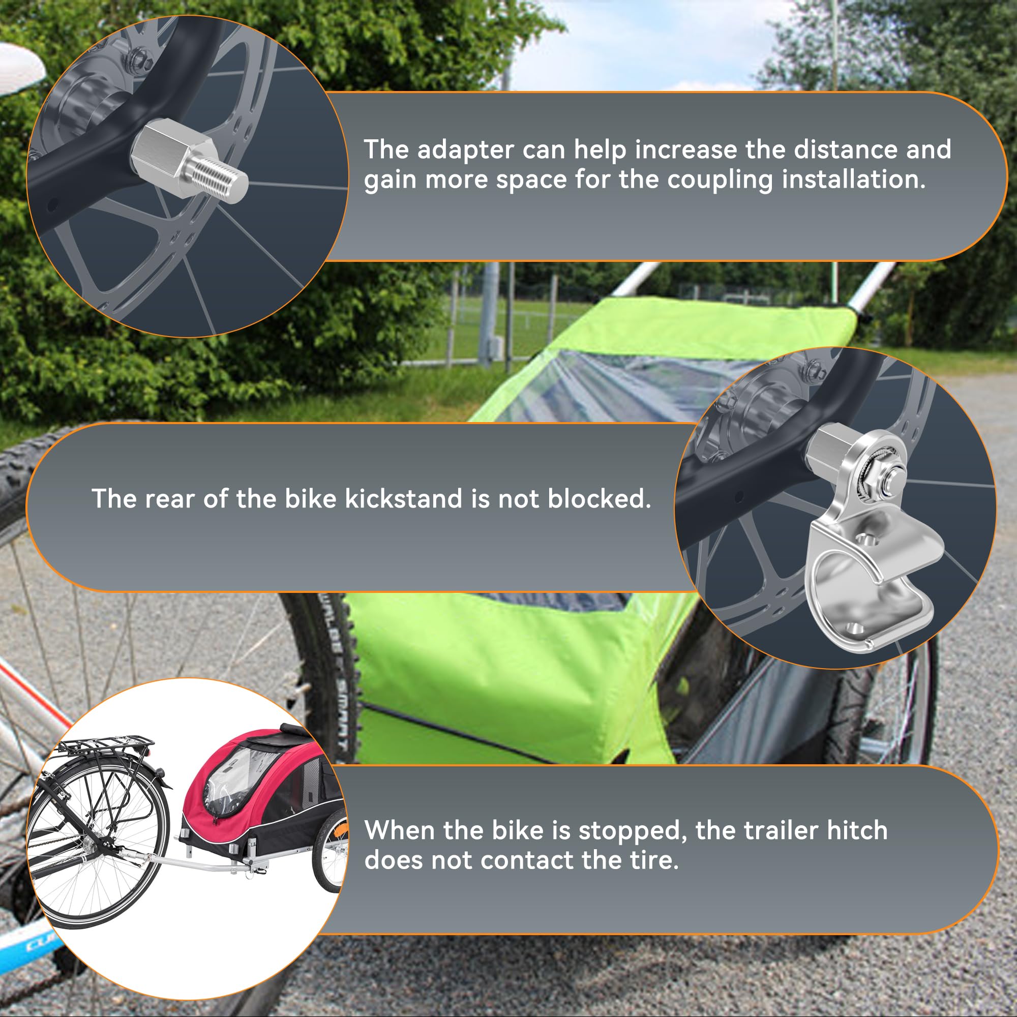 NICEDACK before-and-after clearance comparison preventing hitch-tire contact